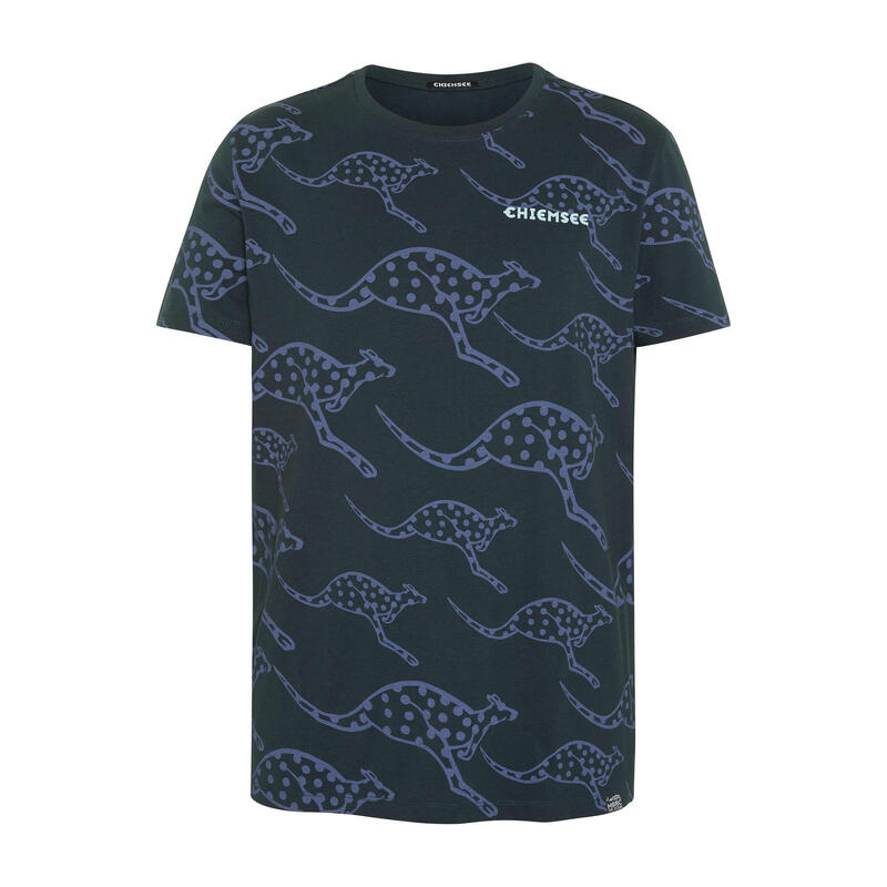 T-Shirt im gemusterten Känguru-Design