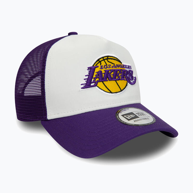 Gorra de béisbol New Era Team Color Block Trucker Los Angeles Lakers hombre