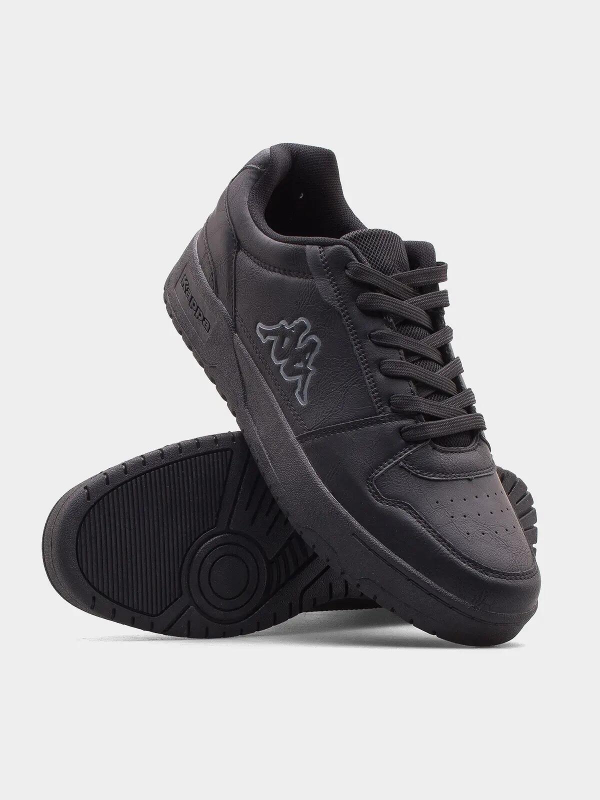 BUTY KAPPA CODA LOW 243405OC-1111 sportowe czarne uniseks eko skóra 36 3/7