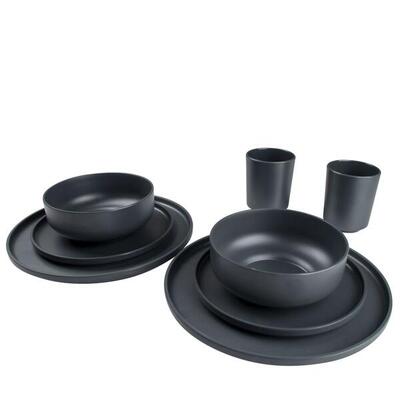 Melamine camping servies set patom reizen borden mokken 16st