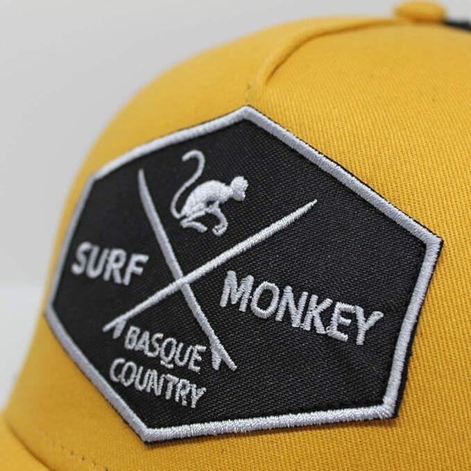 Gorra Trucker - 5 Paneles / Adulto / Talla única (Mostaza/Negro) 3/7