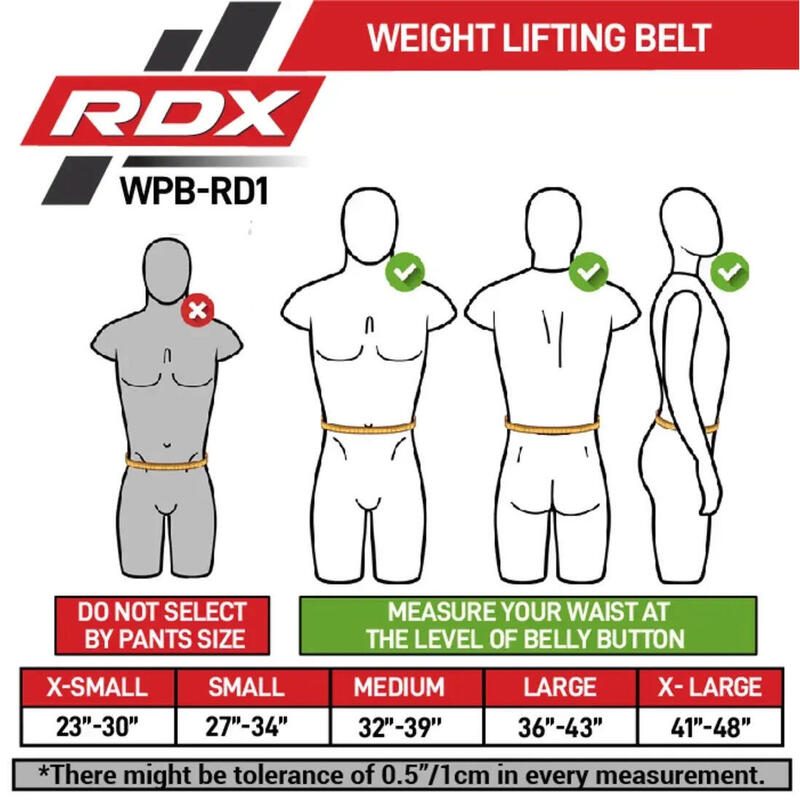Cinturón de levantamiento de pesas RD1 - 100 % cuero