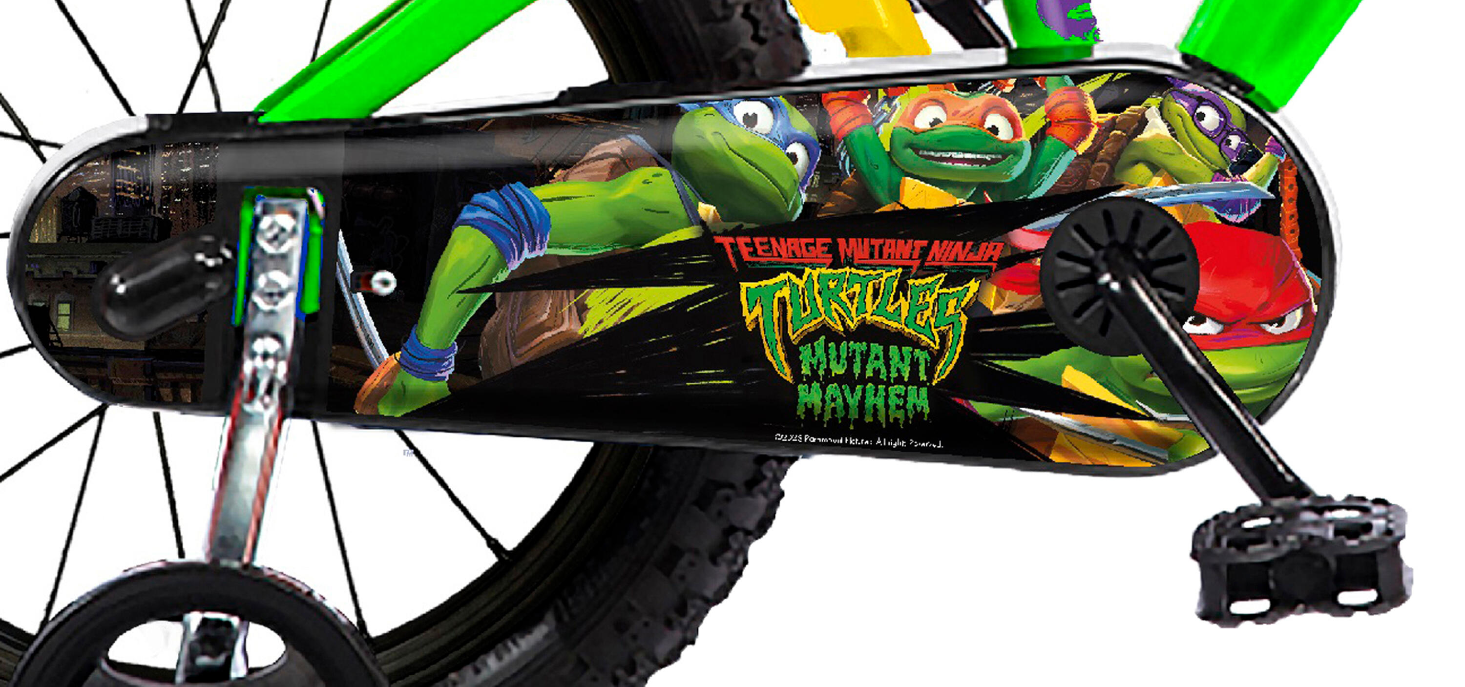 Kinderfiets 16 inch 5-7 jaar Ninja Turtles 5/6