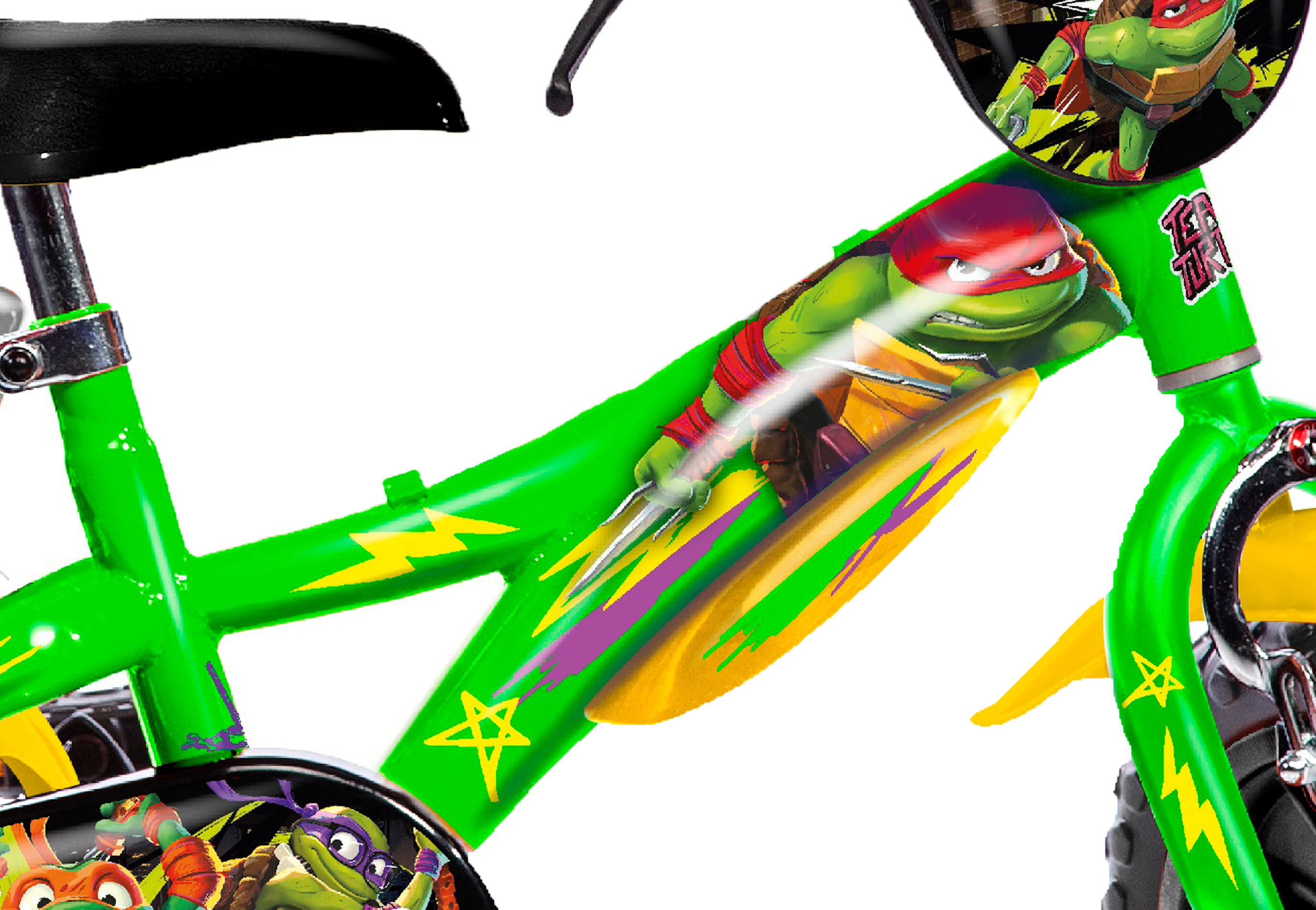 Bicicleta Niños 12 Pulgadas Ninja Turtles 3 años 4/6