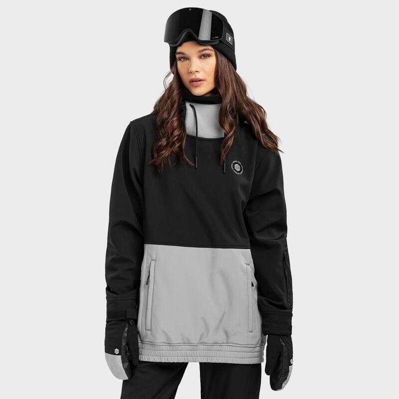 Veste snowboard femme Sports d'hiver W1-W Boardslide Noir