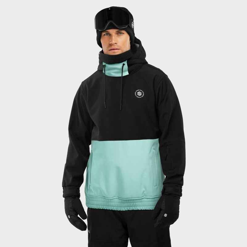 Herren Wintersport snowboardjacke für W1 Crystal SIROKO Schwarz