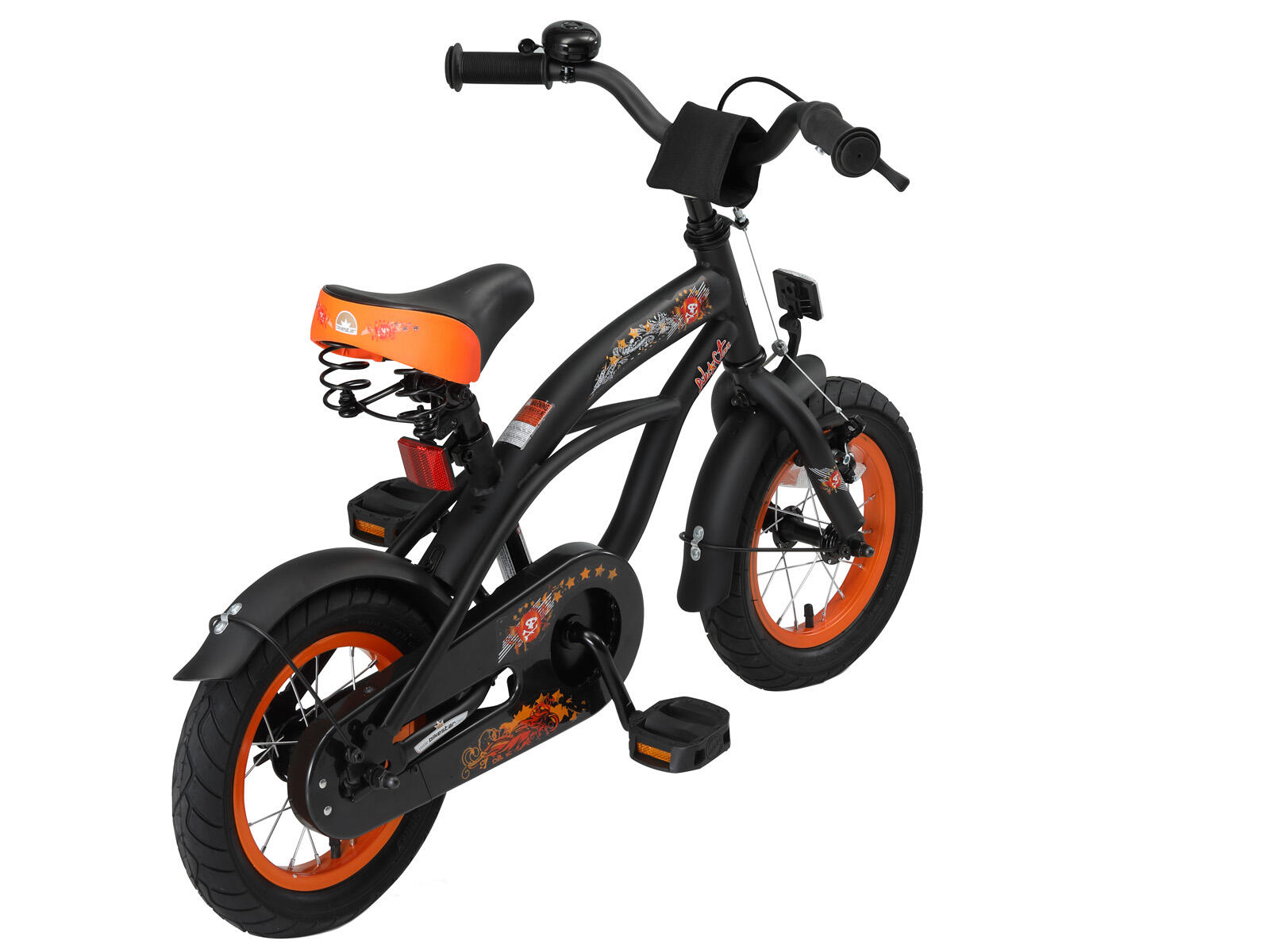 Bikestar kinderfiets Cruiser 12 inch zwart 2/5
