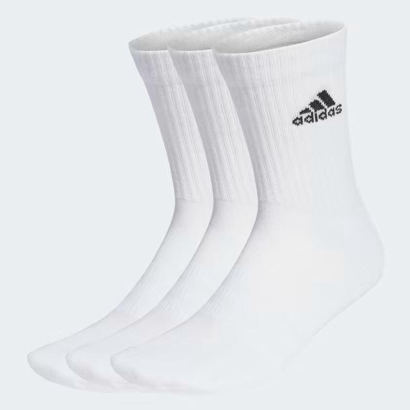 Adidas - Chaussettes Coussinées (3 Paires) - Chaussettes - Blanc - 34 - Decathlon