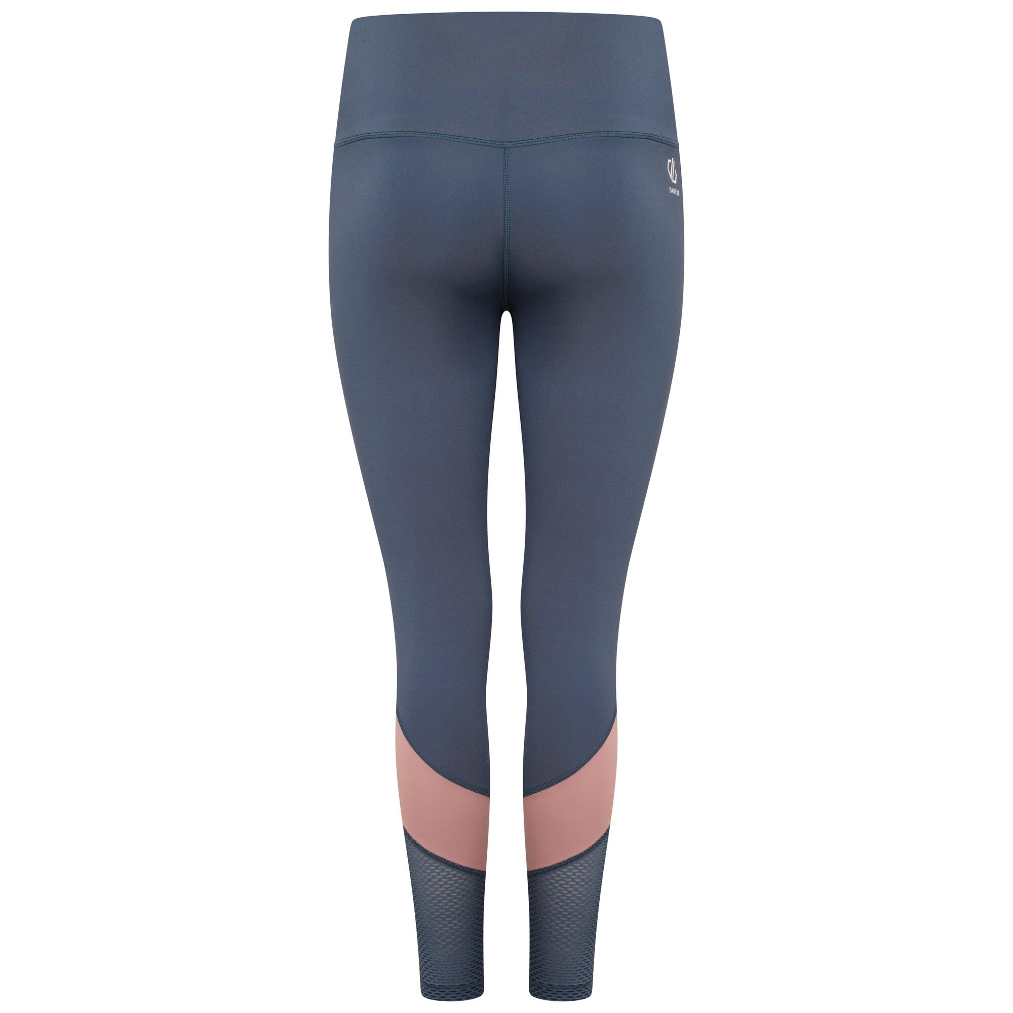 Womens/Ladies Move Fitness Leggings (Orion Grey/Dusty Rose) 2/4