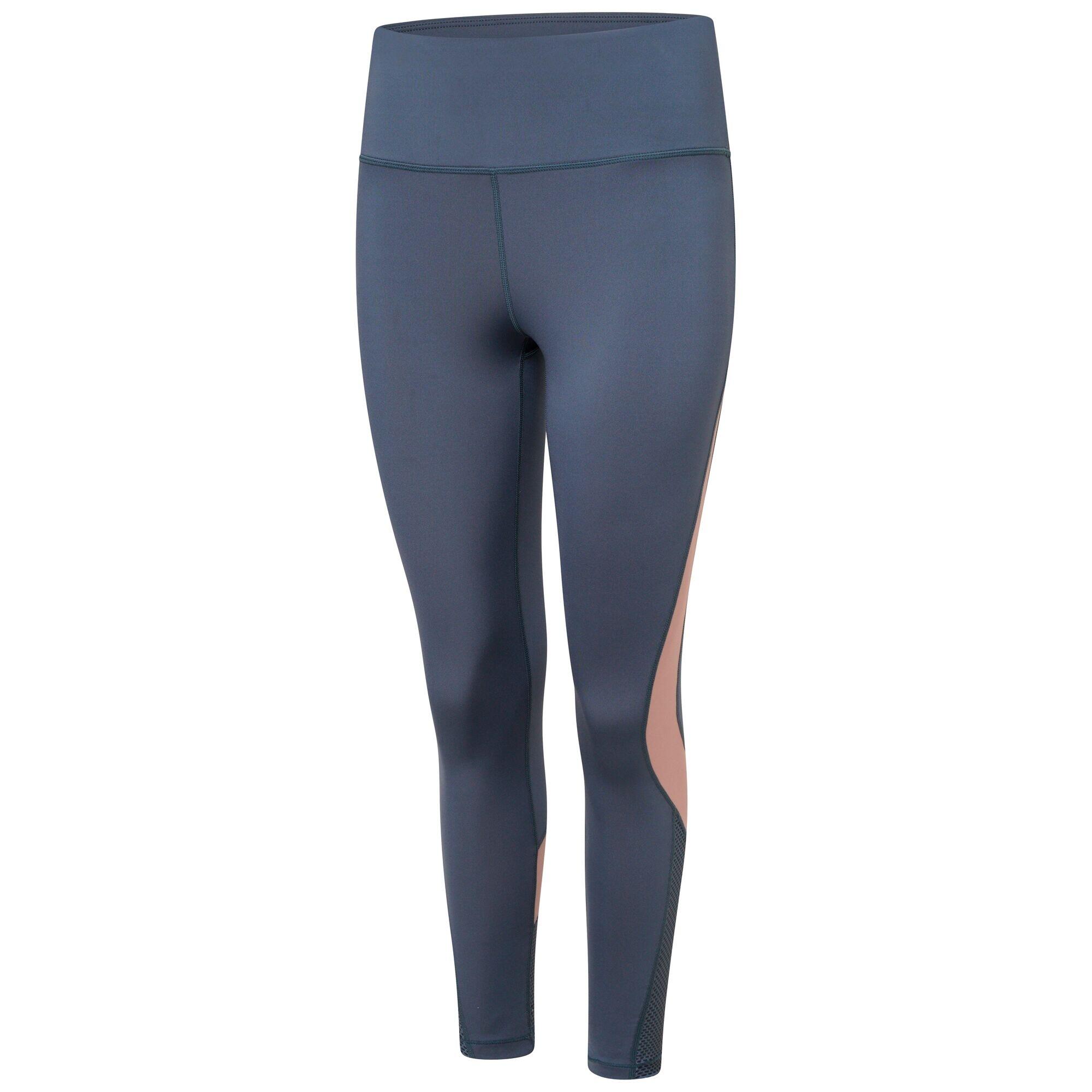 Womens/Ladies Move Fitness Leggings (Orion Grey/Dusty Rose) 3/4