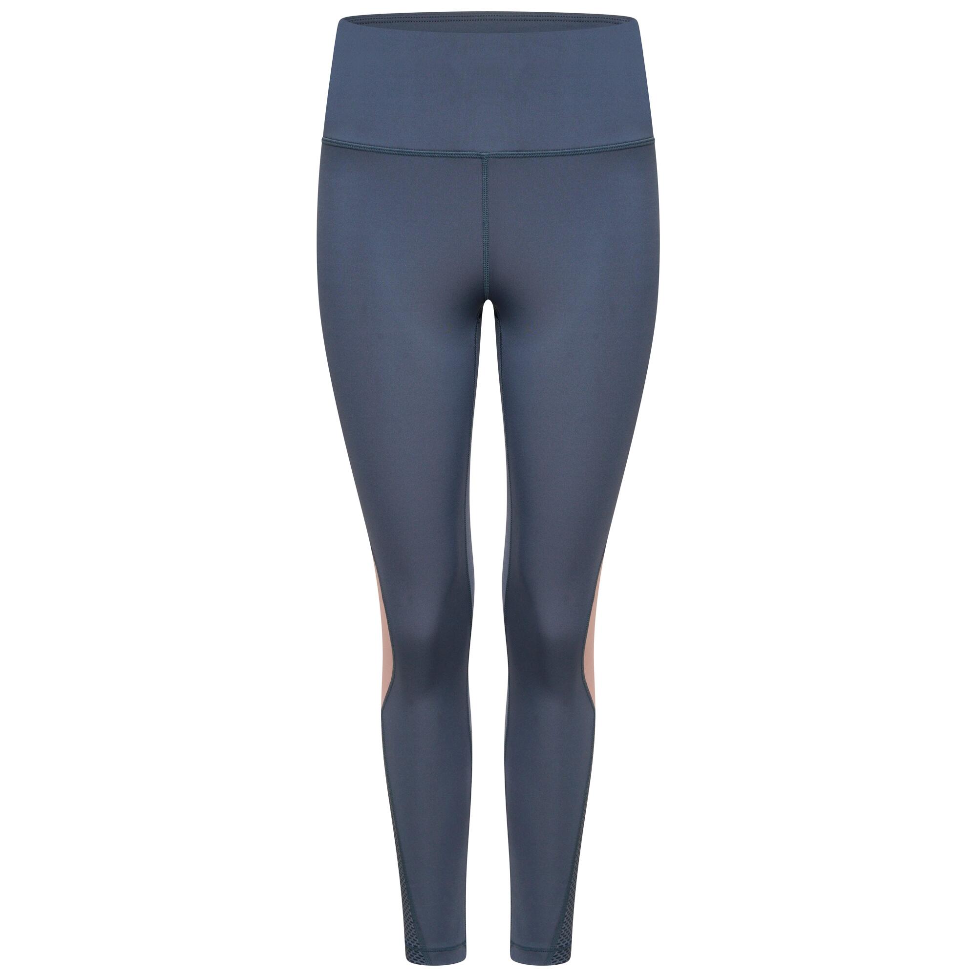 Womens/Ladies Move Fitness Leggings (Orion Grey/Dusty Rose) 1/4