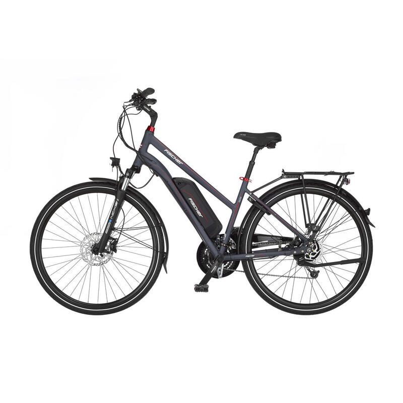 FISCHER Trekking E-Bike Viator ETD 2222 anthrazit matt, RH 44 cm, 28 Zoll, 422Wh