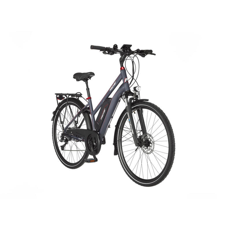 FISCHER Trekking E-Bike Viator ETD 2222 anthrazit matt, RH 44 cm, 28 Zoll, 422Wh