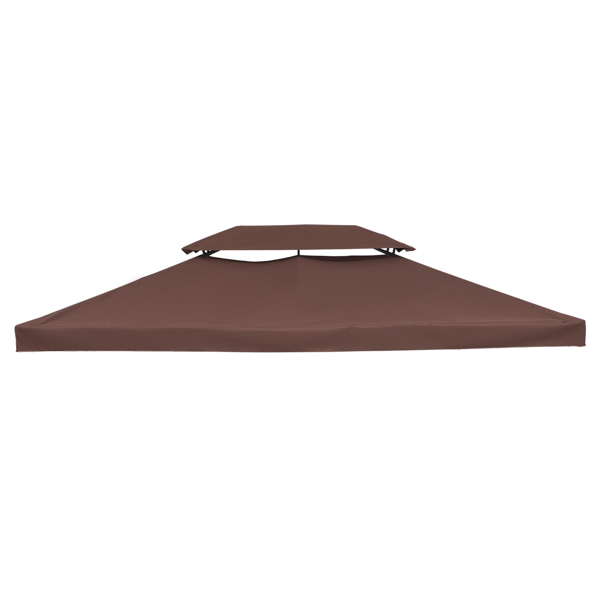 Cobertura de substituição para pérgola 400x300 cm marrom outsunny