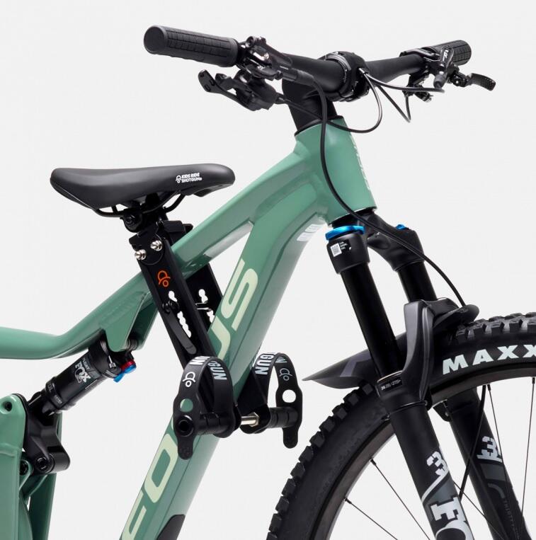 KIDS RIDE SHOTGUN MTB-Kinderzitje vooraan - Zwart