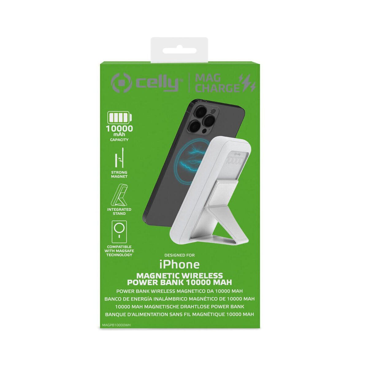 Power Bank Sans Fil Celly Blanc 4/5