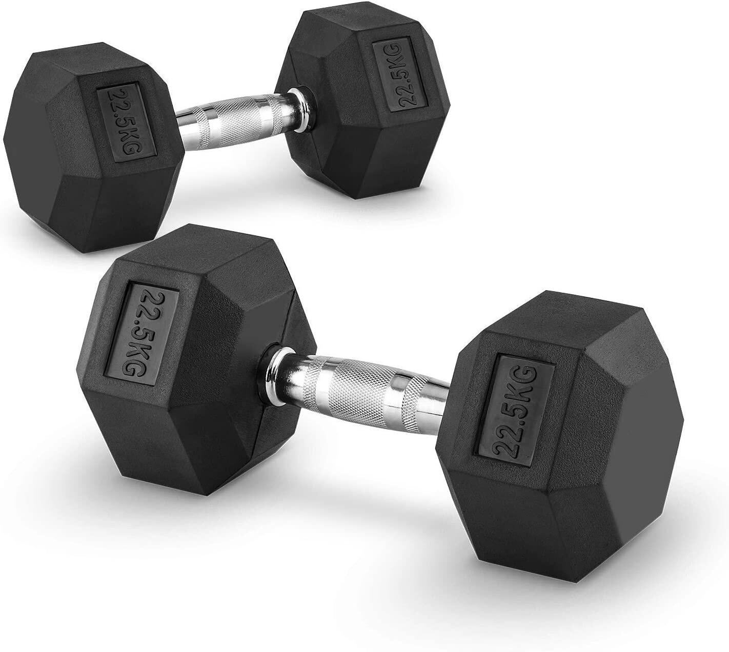 OZIO FITNESS Mancuernas Hexagonales 22,5kg (par) Fitness Musculación