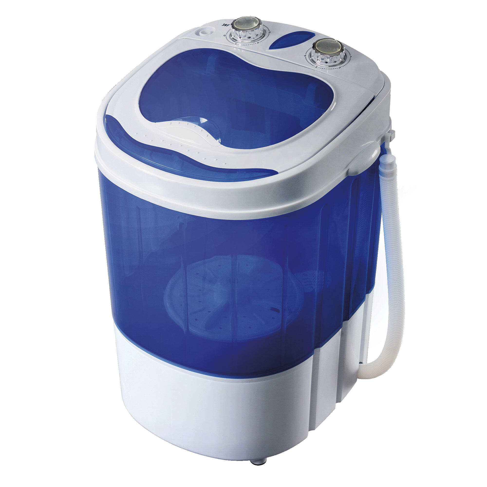 BRIEBE Lavadora portátil centrifugado camping Briebe Camp 3Kg. azul blanco