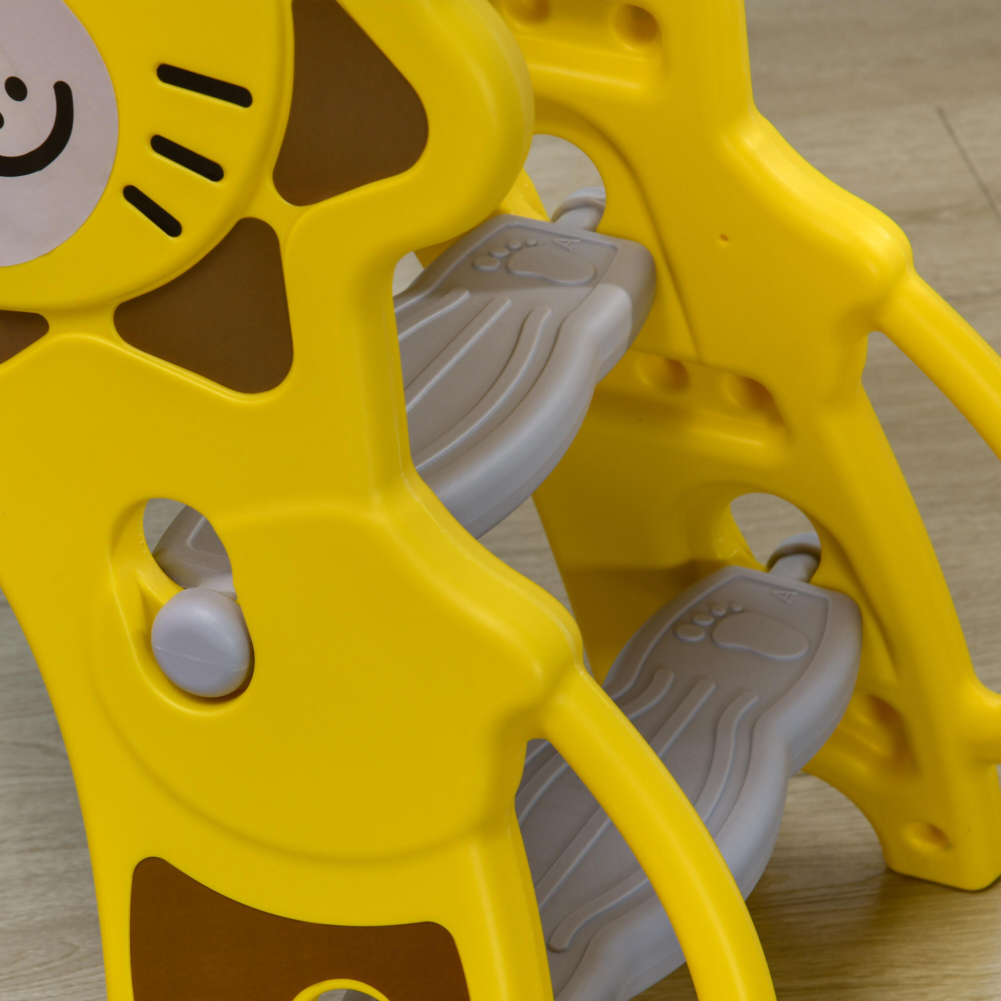 Tobogán para Niños AIYAPLAY 131x50x74 cm Amarillo 5/8