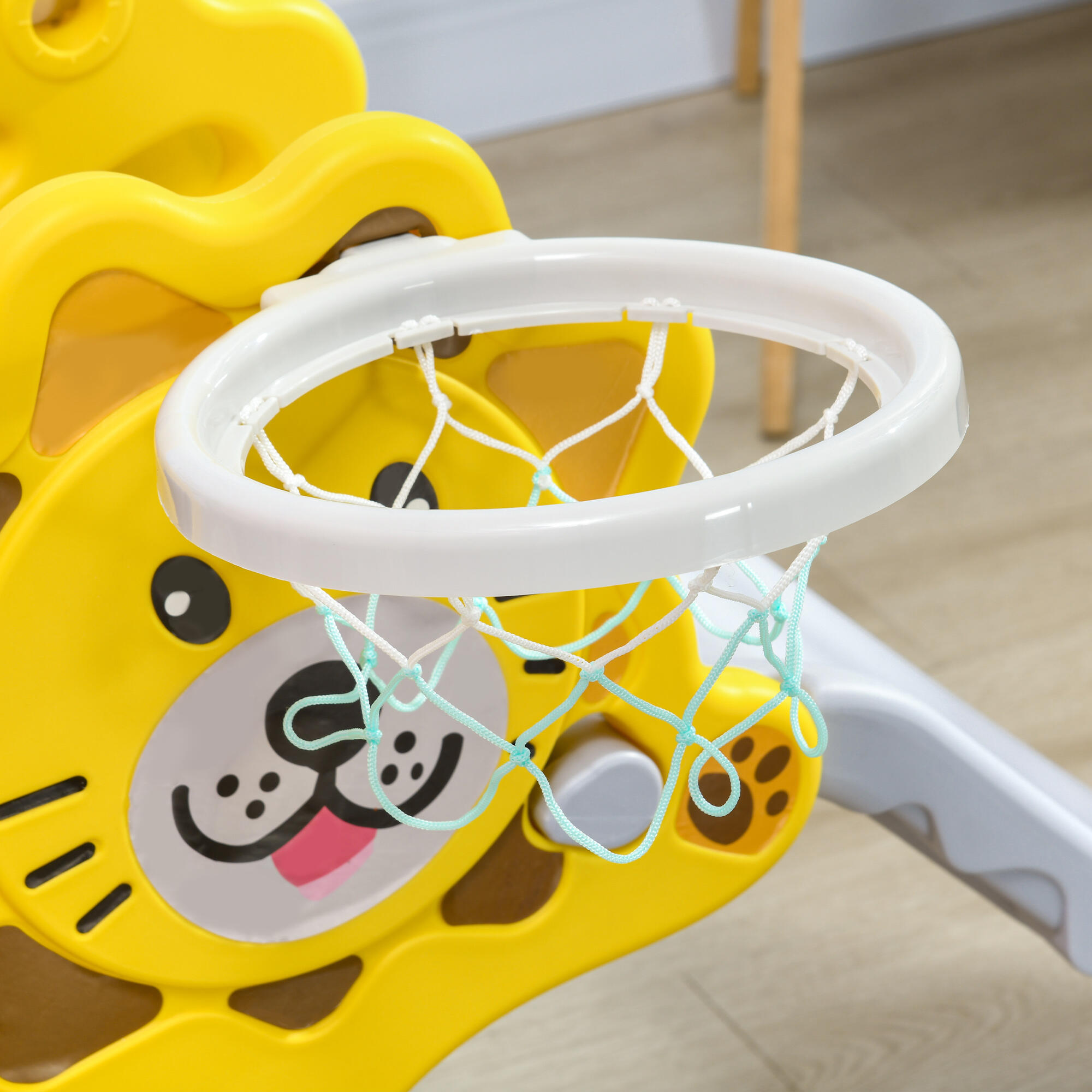 Tobogán para Niños AIYAPLAY 131x50x74 cm Amarillo 4/8