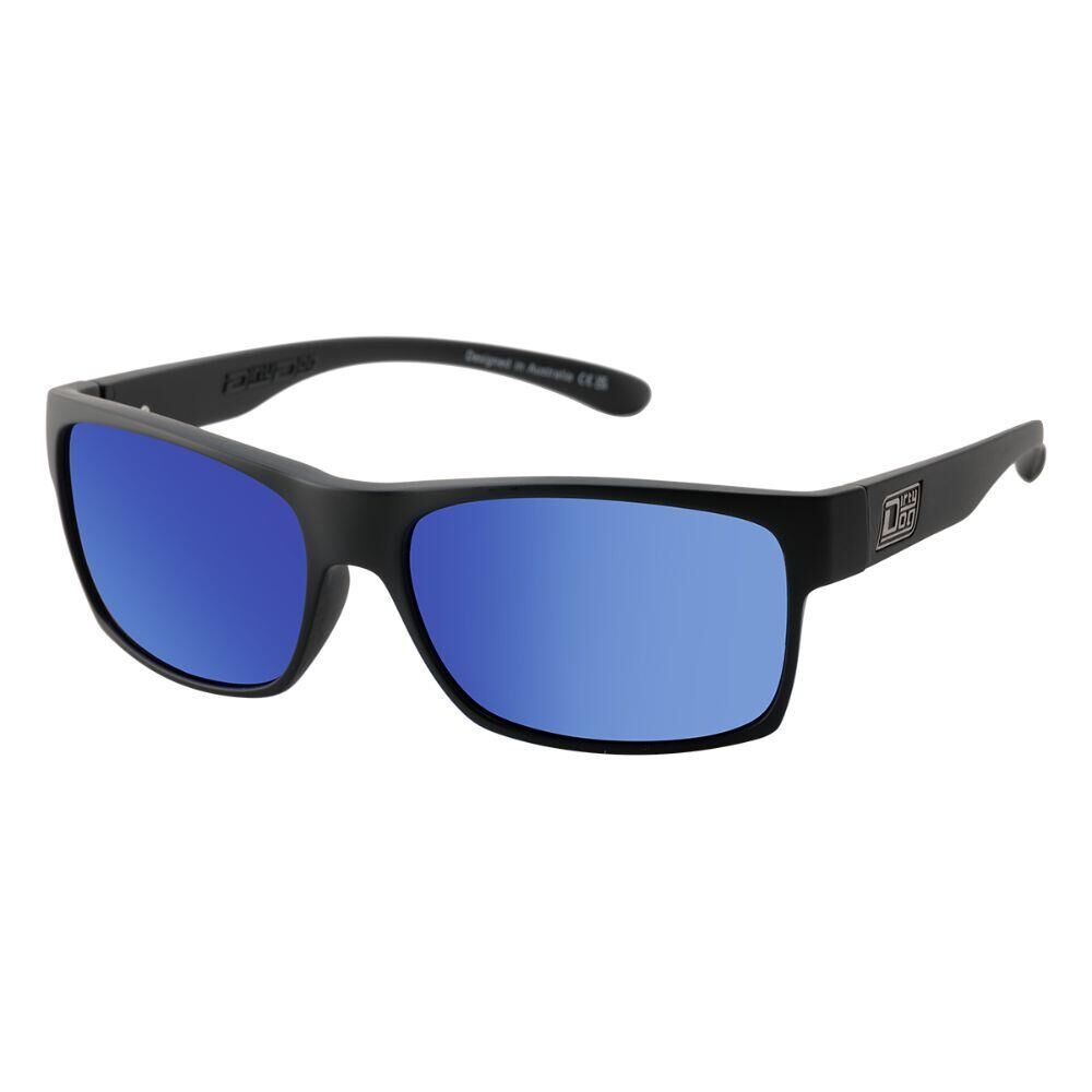 DIRTY DOG FURNACE SUNGLASSES - Black/Blue Mirror Polar