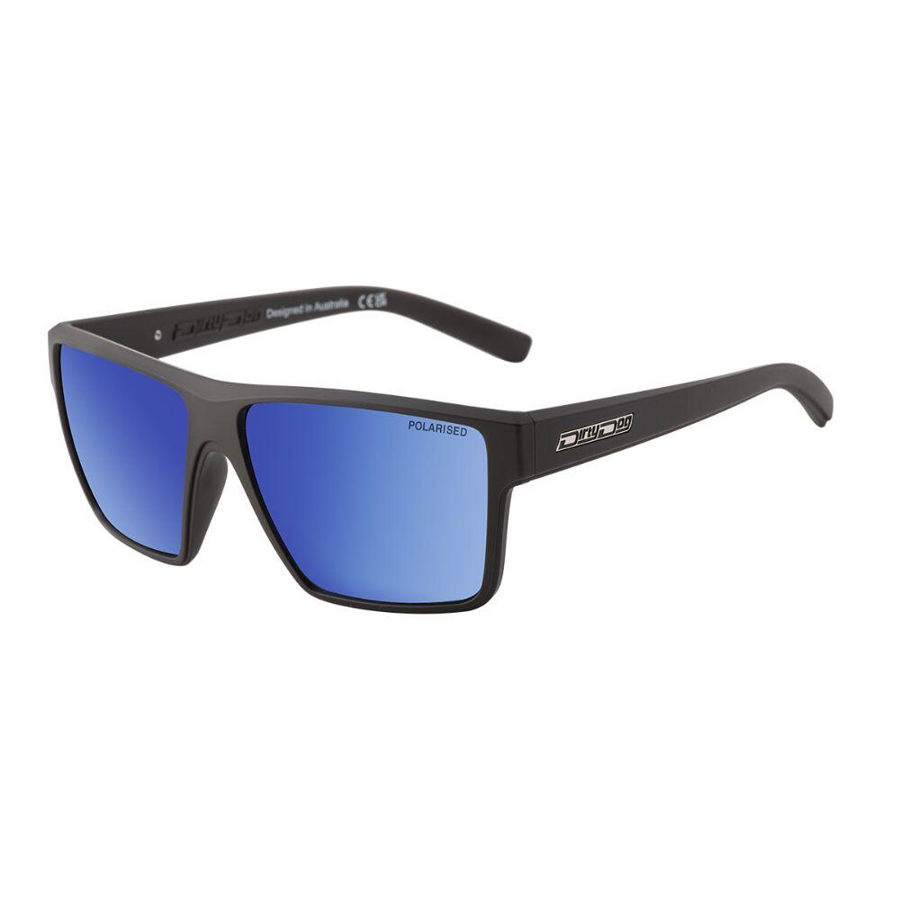 DIRTY DOG NOISE SUNGLASSES - Brown/Blue Mirror