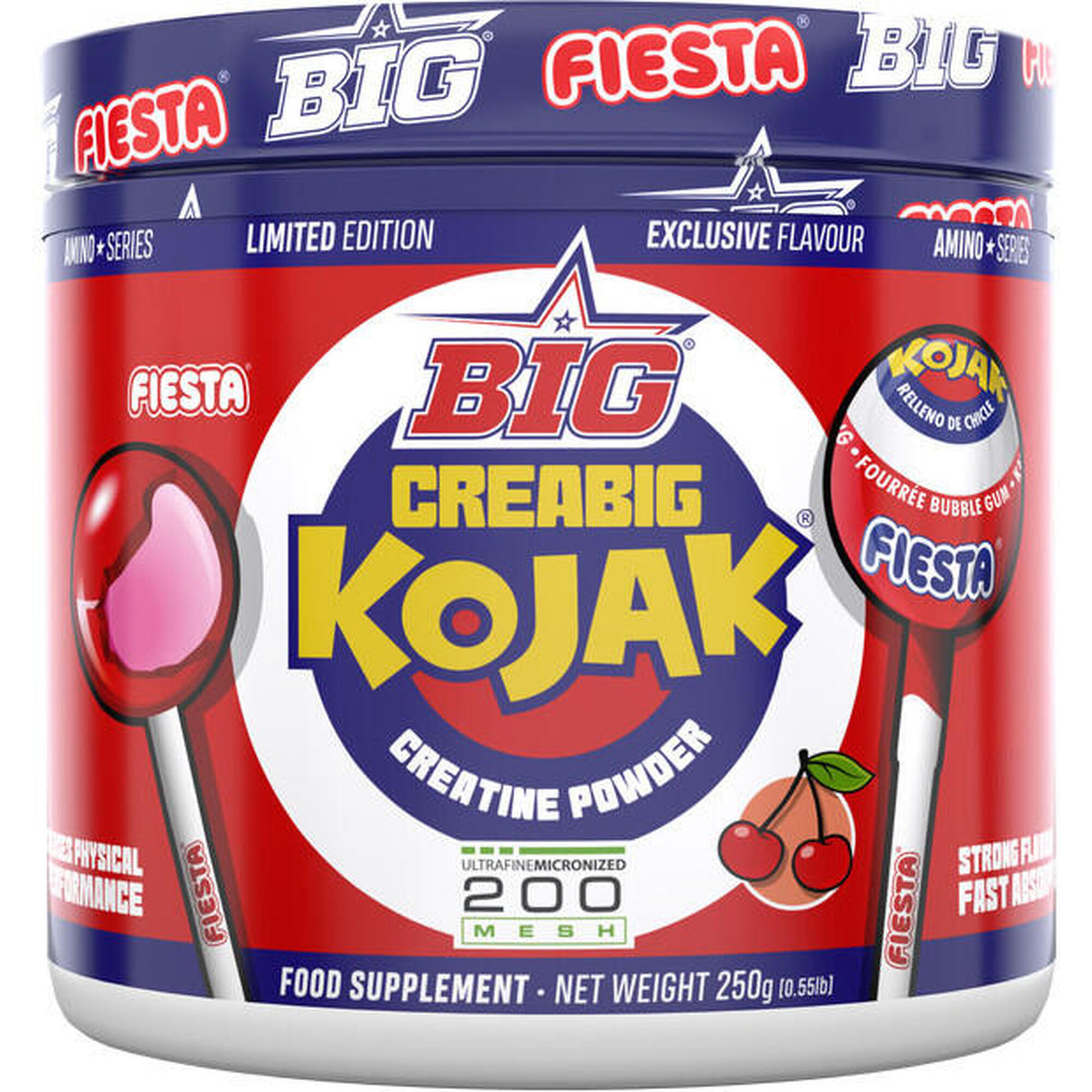 BIG - CREABIG 200 Mesh Creatine x 250 g - Creatina com sabores