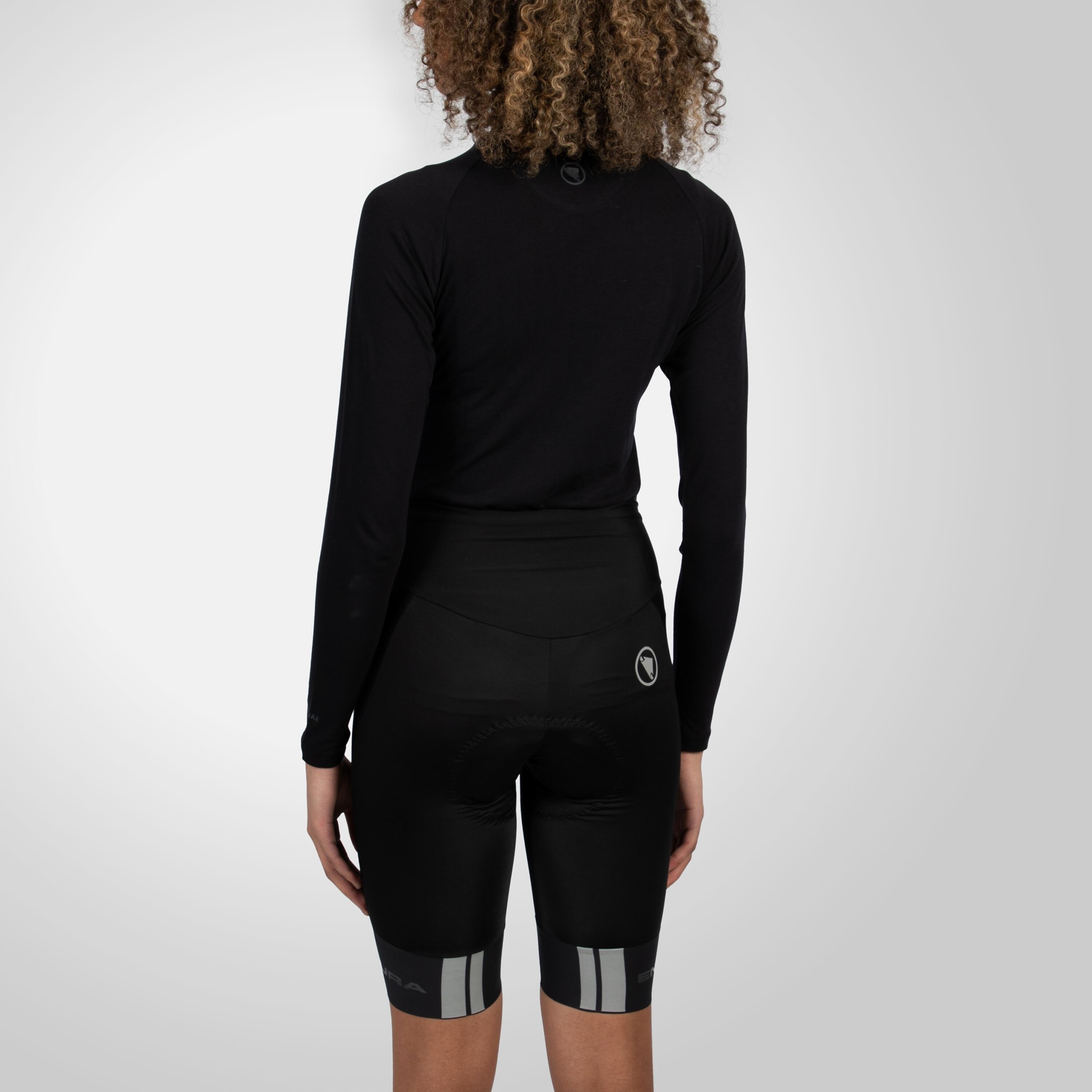 Damen Radhose Aus Stretchmaterial Mit Geleinsätzen 4/4