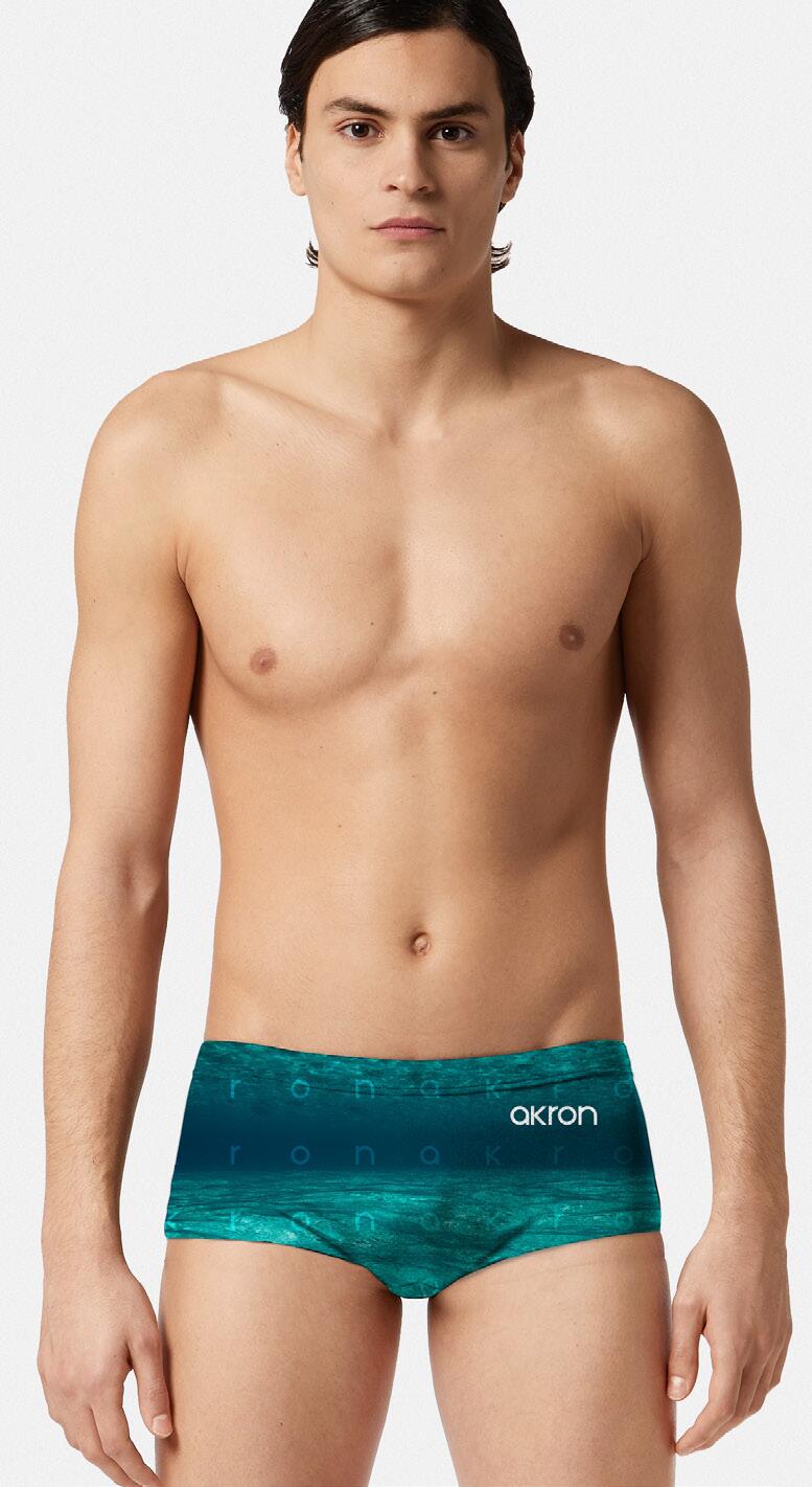 AKRON Costume da bagno Trunk 12 cm Dippy Verde