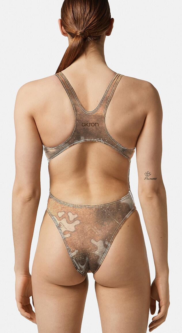 Maillot de bain 1 pièce Akron femme résistant au chlore 2/3