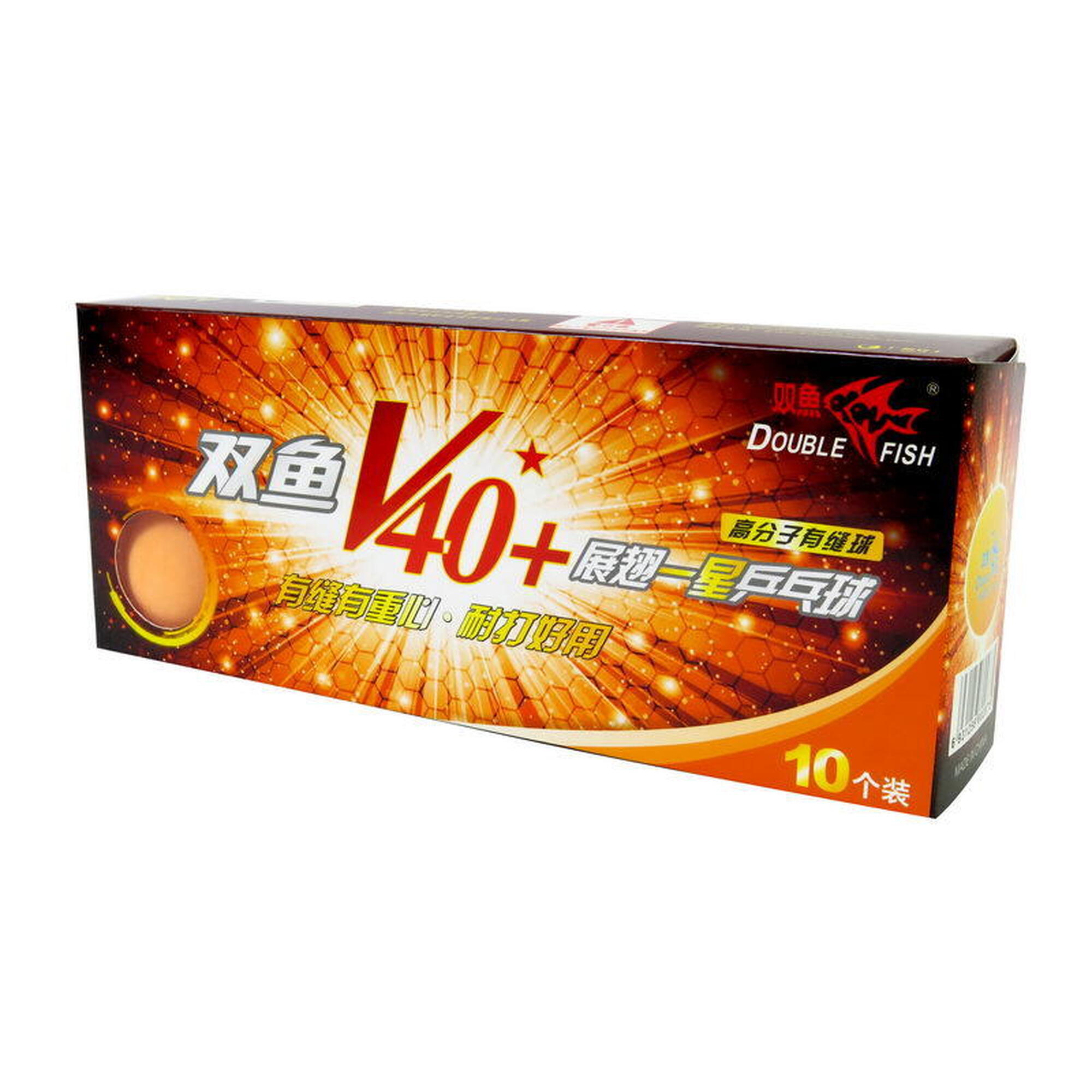 V40+ 1-Star Table Tennis Ball  (10 pcs/box) - Orange