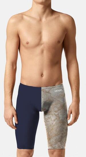 Maillot de bain Jammer Polo homme bleu gris doublé