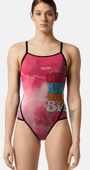 Maillot de bain 1 pièce Akron Power rouge - sportif et résistant