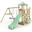 Spielturm Smart Savana mit Schaukel & pastellgrüner Rutsche