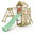 Spielturm RocketFlyer mit Schaukel & pastellgrüner Rutsche