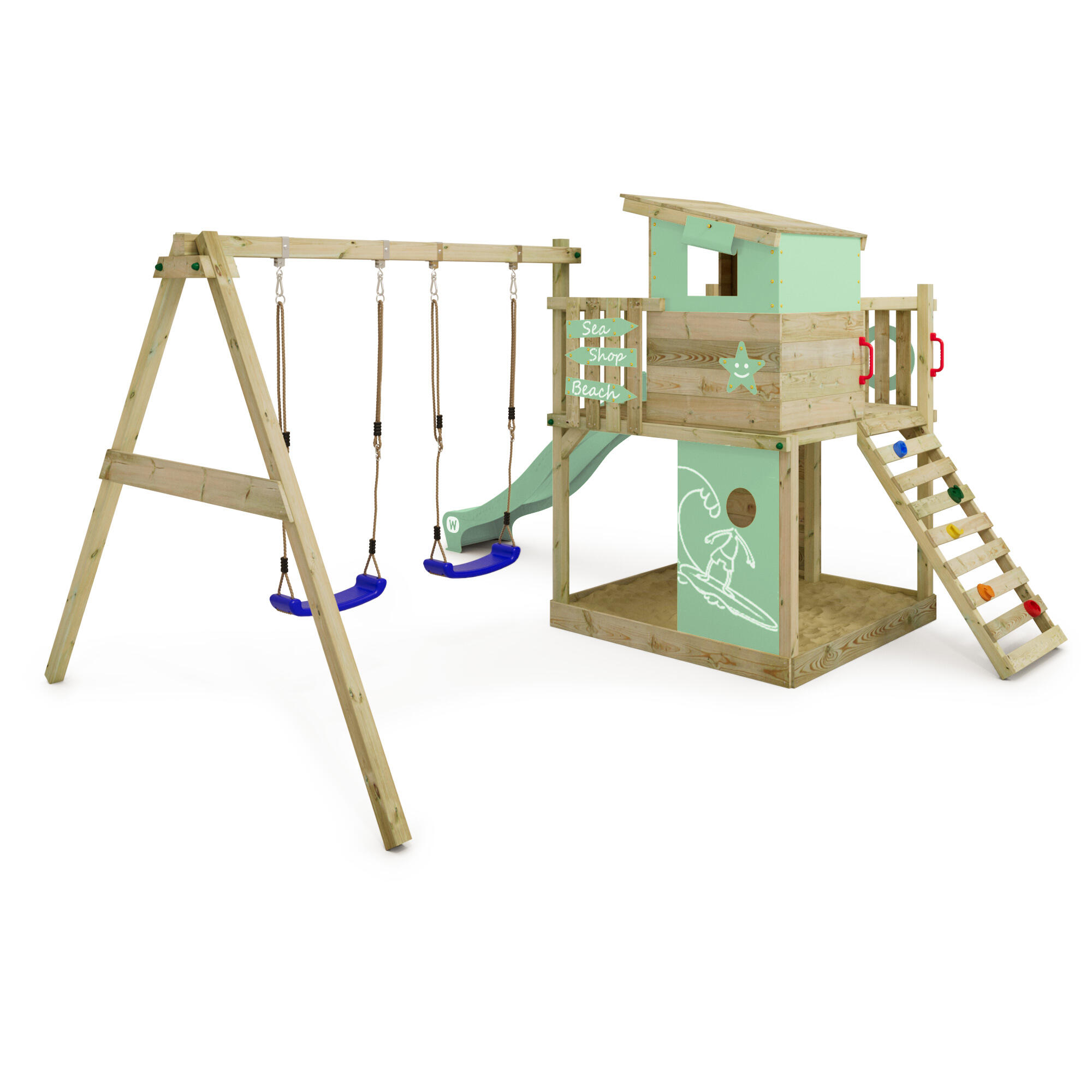 Estructura de juego para jardín Wickey Smart Camp 2/7