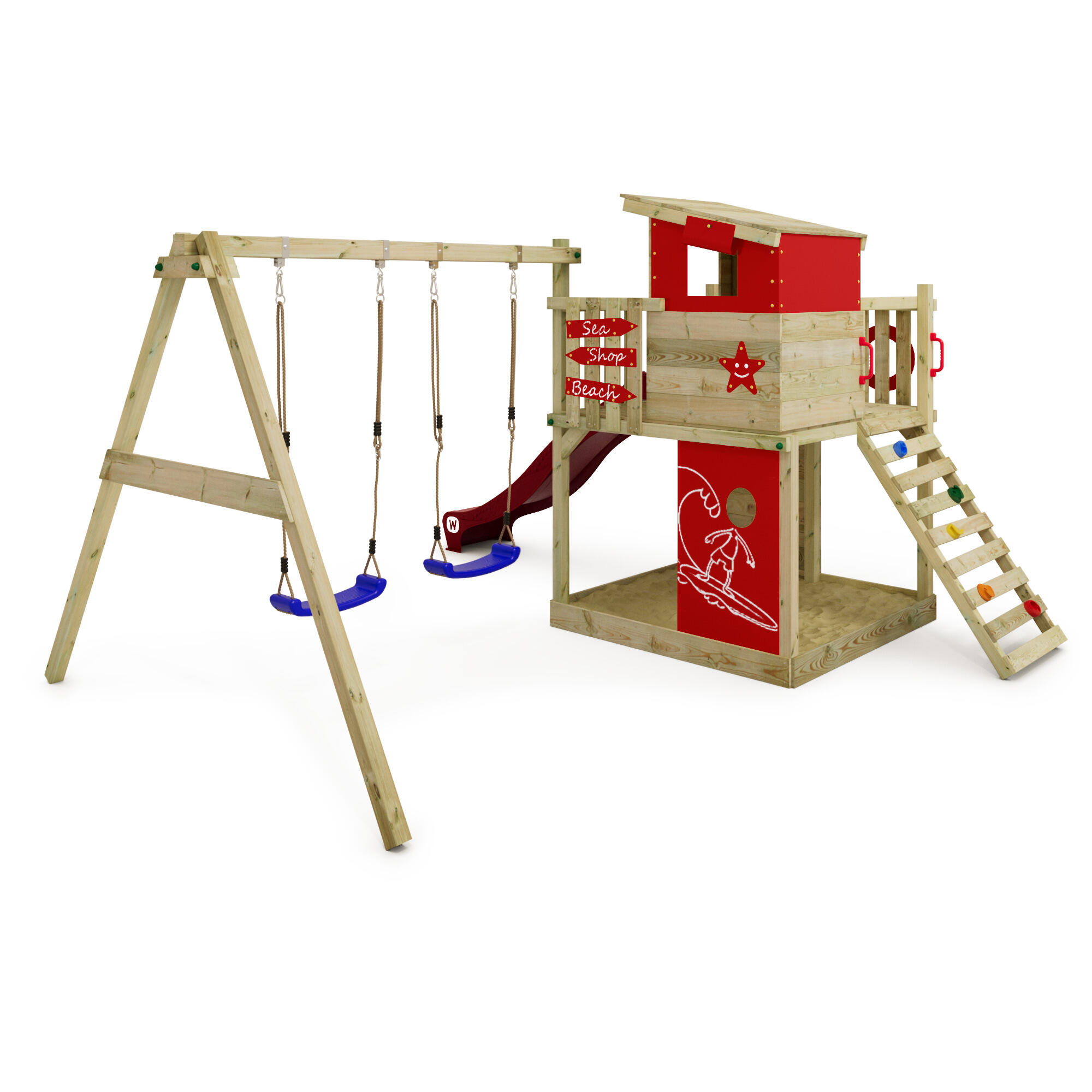 Estructura de juego para jardín Wickey Smart Camp 2/7
