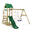 Spielturm Klettergerüst TinyPlace mit Schaukel & grüner Rutsche WICKEY