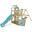 Spielturm SeaFlyer mit Schaukel & pastellblauer Rutsche