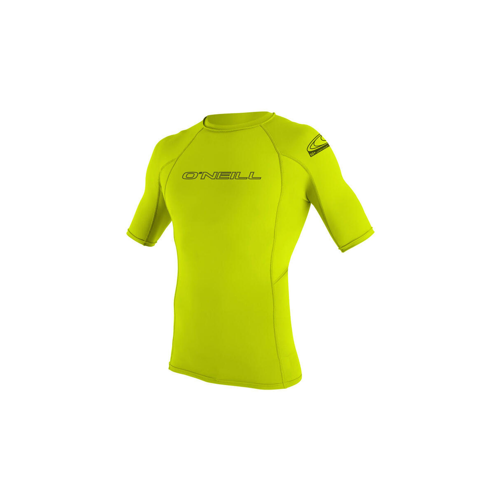 Lycra z krótkim rękawem męski BASIC SKINS S/S RASH GUARD - zielony