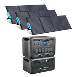 Générateur solaire BLUETTI 3072Wh/3000W AC300+B300+3 PV120 pour usage domestique