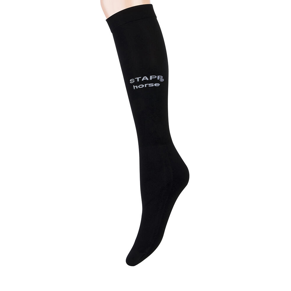 Calcetines Equitación Ultrafinos Paquete de 3 Negro 2/2