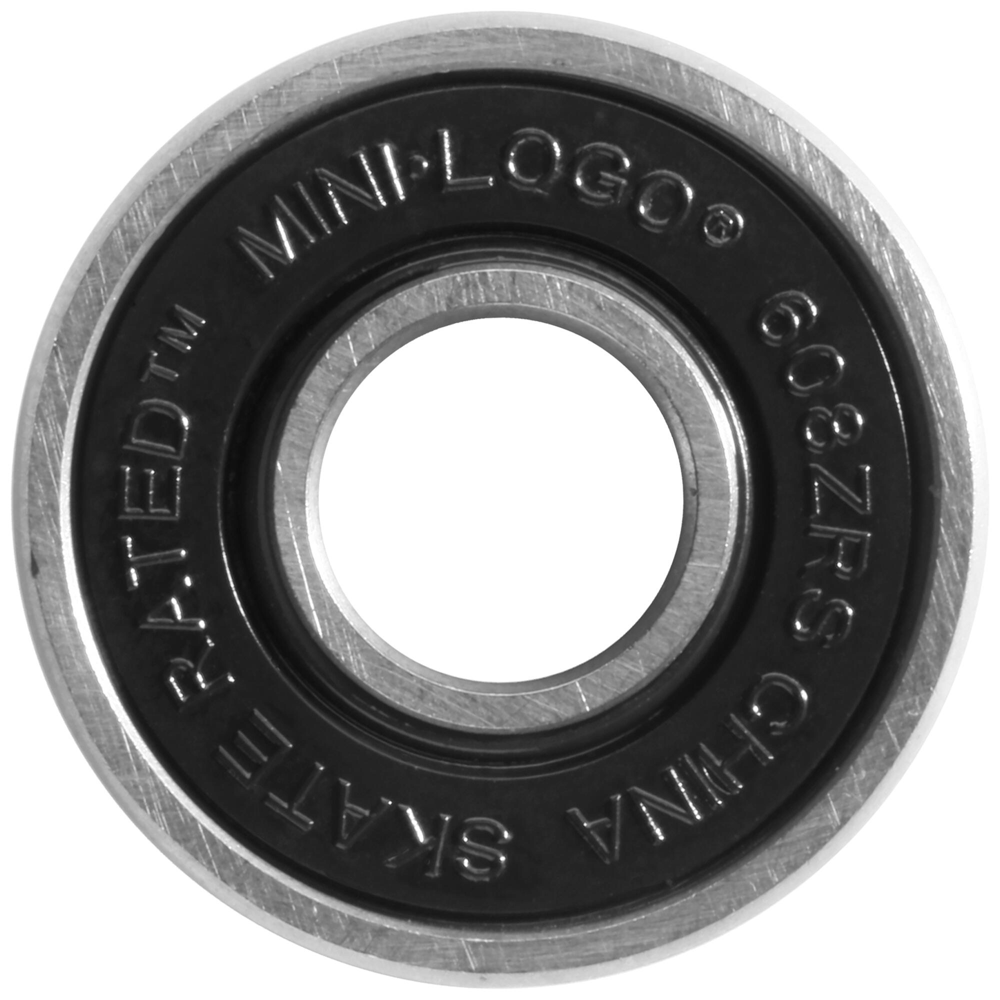 MINI LOGO PRECISION BEARINGS - FOR SKATEBOARDS & LONGBOARDS - 8mm - 8 PACK 3/4