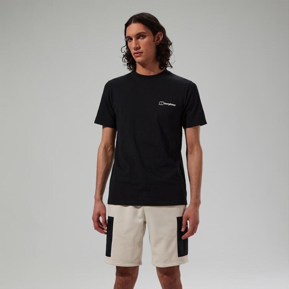 Koszulka bawełniana męska Berghaus Mtn Silhouette SS Tee