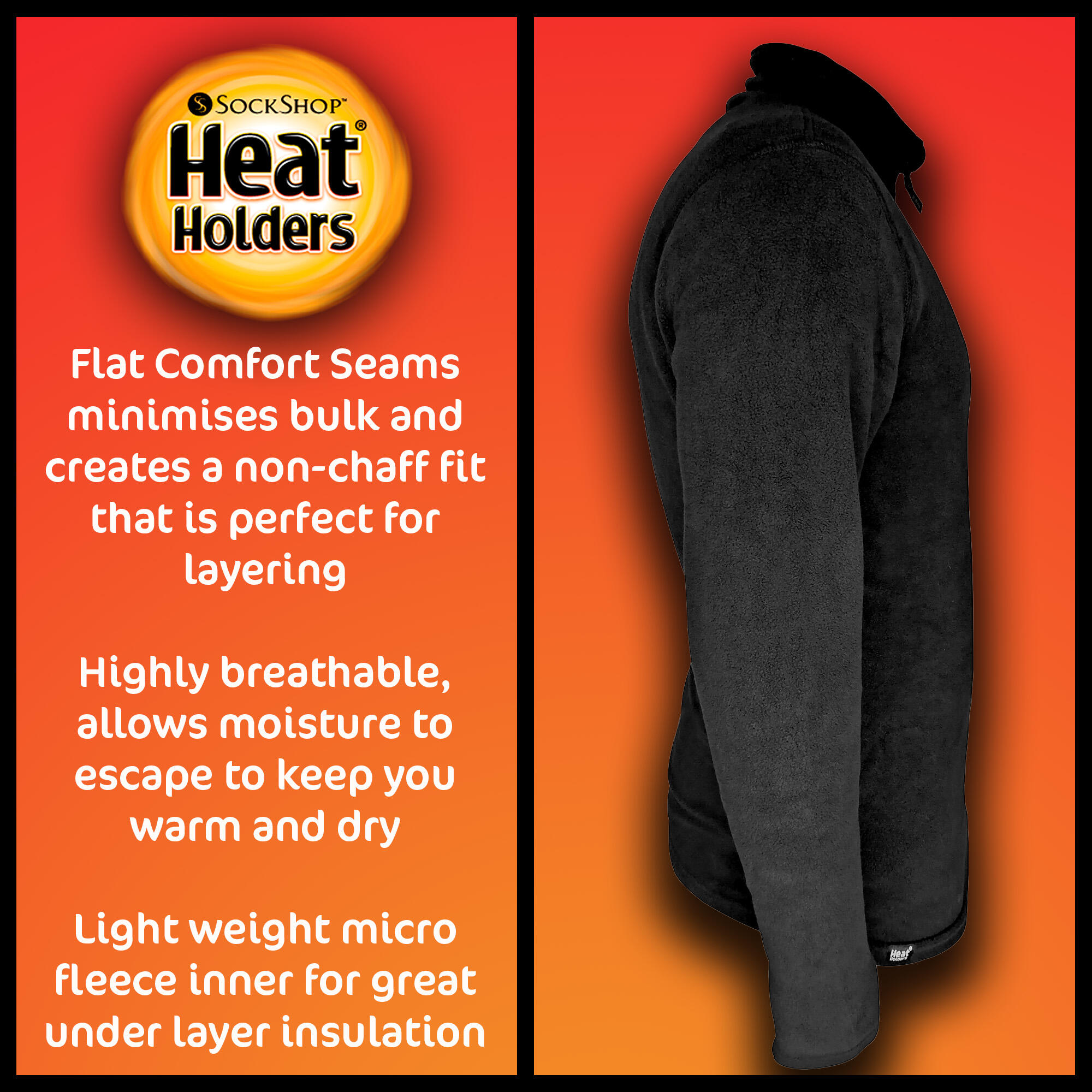 Heat Holders - Homme Tshirt Sous Vêtements Thermiques Manche Longue 3/5