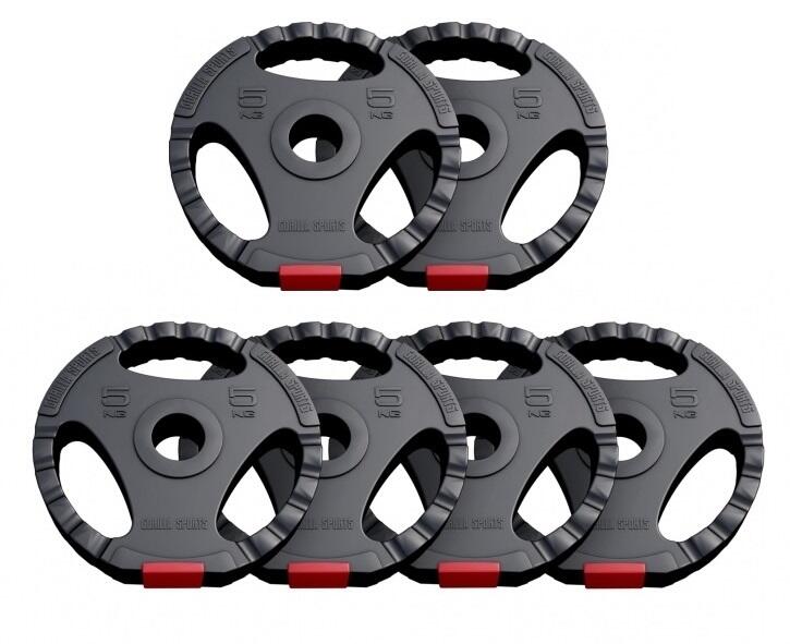 Dischi Gripper Gorilla Sports 1,25–15 kg Plastica con Maniglie 4/7