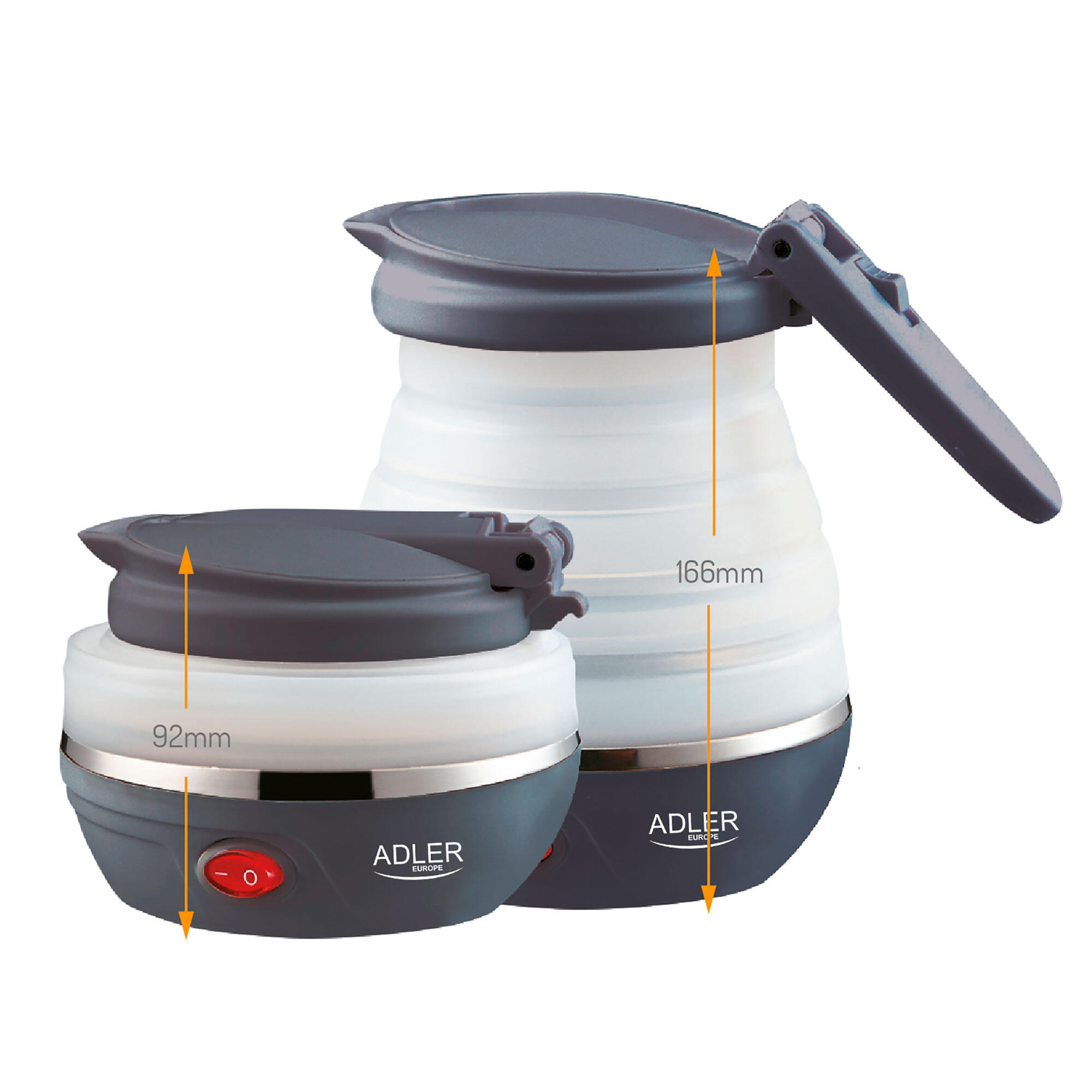 ADLER Waterkoker 0,6 L Opvouwbaar BPA-vrij Silicone Adler
