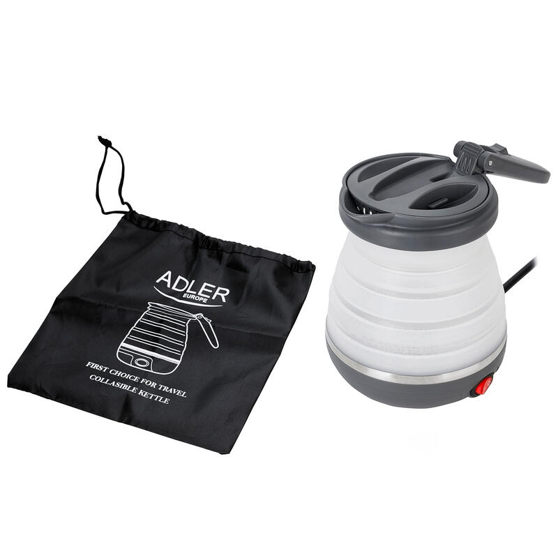 Hervidor de Agua Eléctrico Plegable 0,6 L Silicona Libre de BPA  Adler
