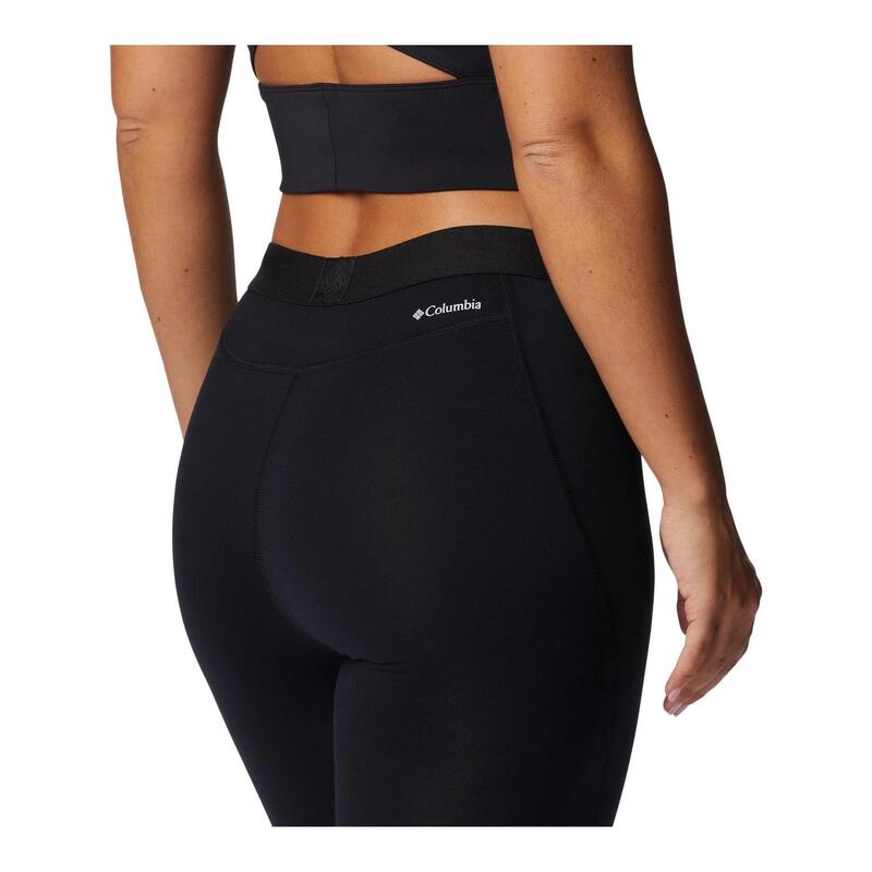 Unterziehhose Midweight Stretch Tight Damen - Schwarz