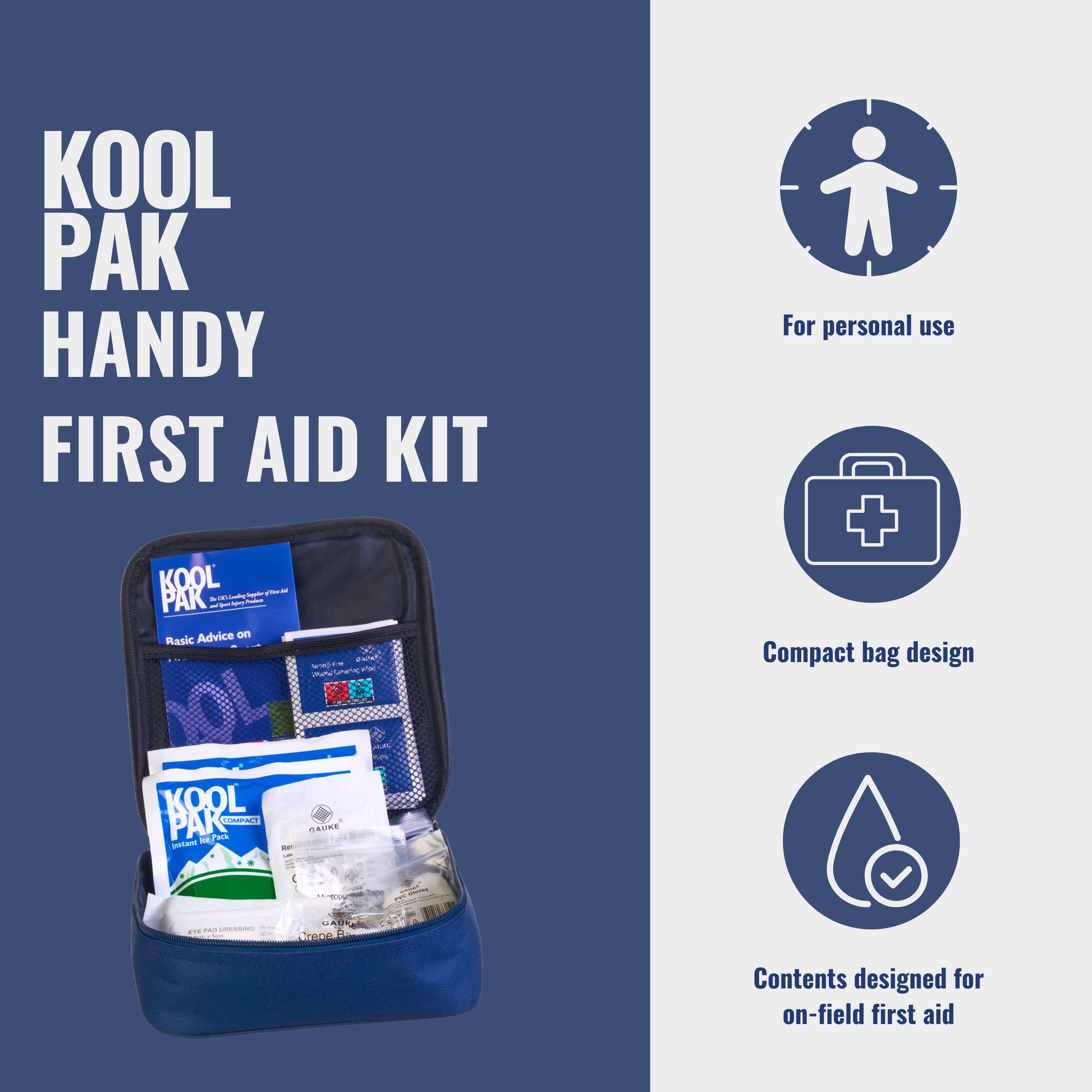 Koolpak Handy Sports First Aid Kit Injury Treatment 6/6